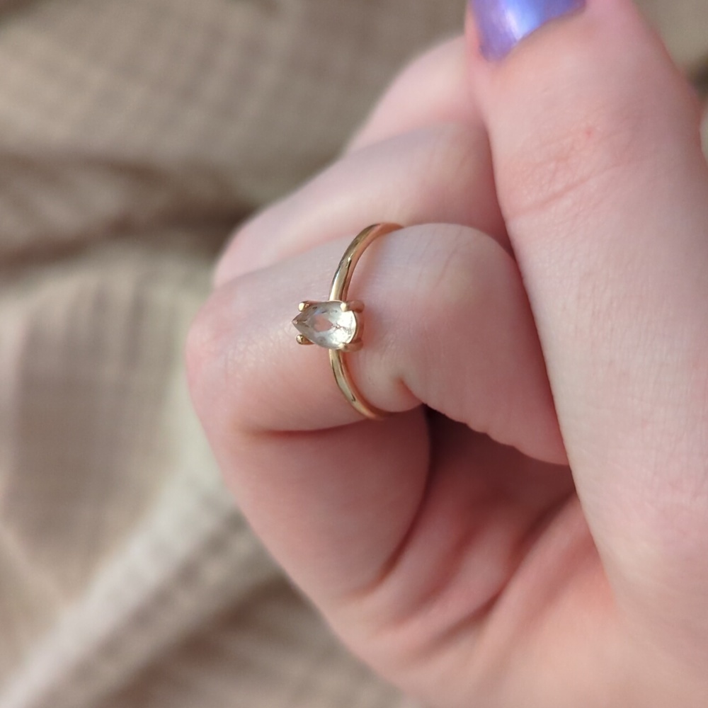 Morganite Ring -14k rose gold